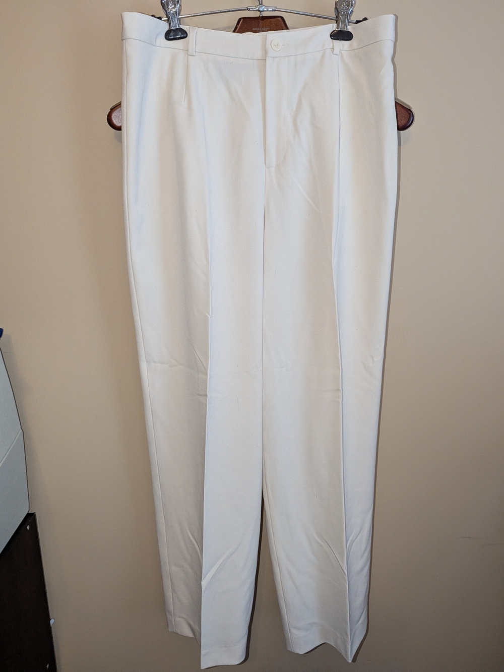 Rafaella Cream Straight-Leg Dress Pants
